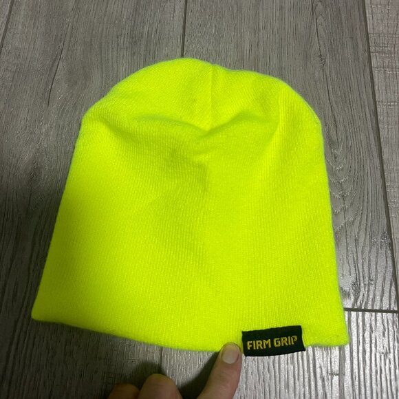 Firm Grip Beanie Winter Hat Bright Yellow Neon Green 63407 - Picture 1 of 4